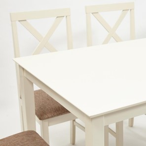 Обеденная группа на кухню Хадсон (стол + 4 стула) id 13692 ivory white (слоновая кость) арт.13692 в Челябинске - предосмотр 1